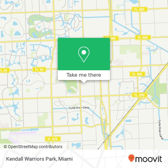 Kendall Warriors Park map