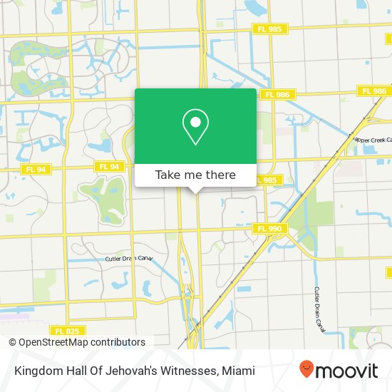 Kingdom Hall Of Jehovah's Witnesses map