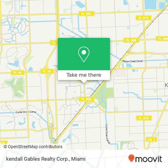 Mapa de kendall Gables Realty Corp.
