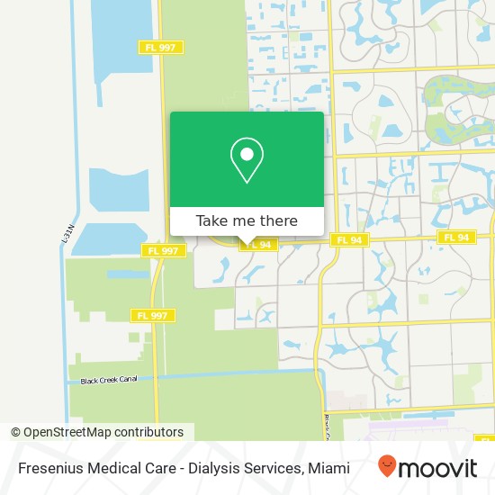 Mapa de Fresenius Medical Care - Dialysis Services