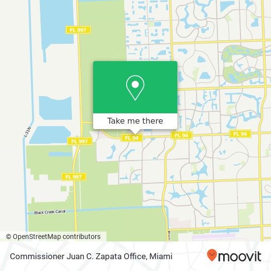 Commissioner Juan C. Zapata Office map