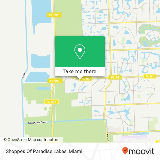 Mapa de Shoppes Of Paradise Lakes
