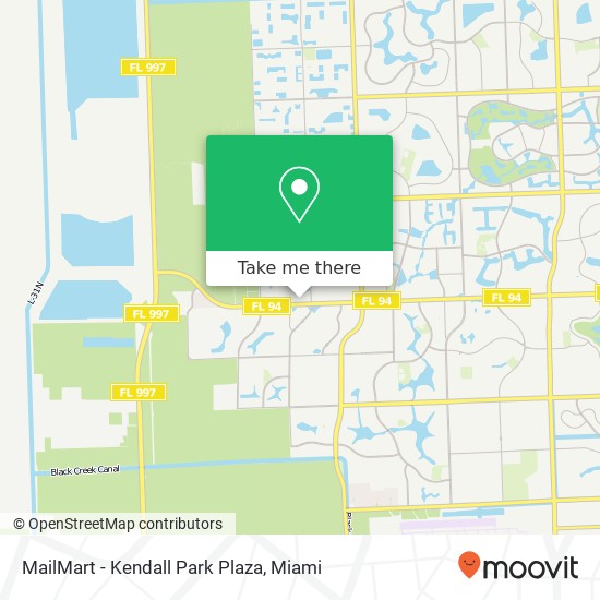 MailMart - Kendall Park Plaza map