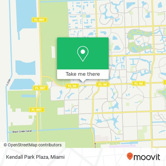 Kendall Park Plaza map