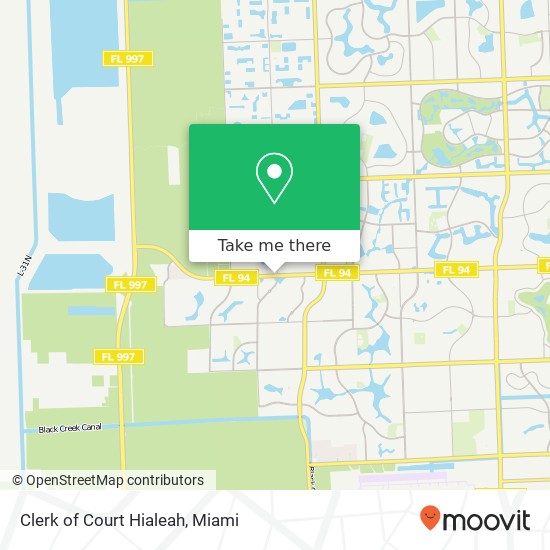 Clerk of Court Hialeah map