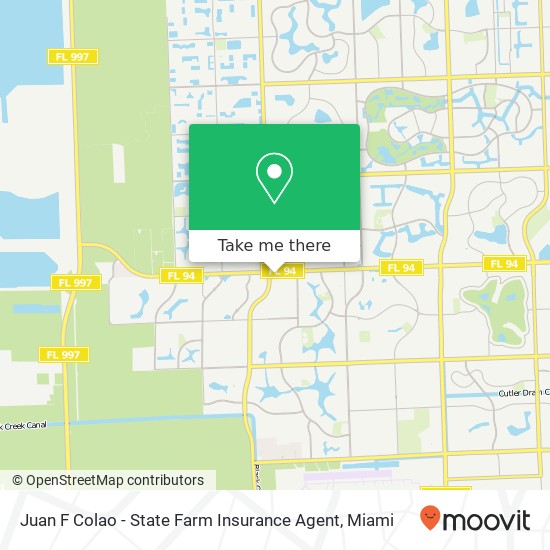 Juan F Colao - State Farm Insurance Agent map