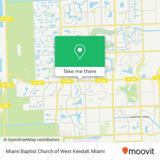 Miami Baptist Church of West Kendall map