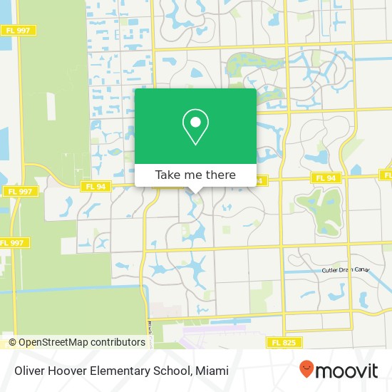 Oliver Hoover Elementary School map