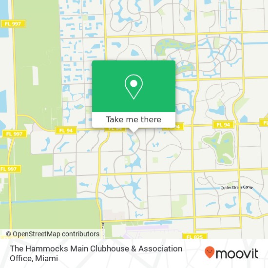 The Hammocks Main Clubhouse & Association Office map