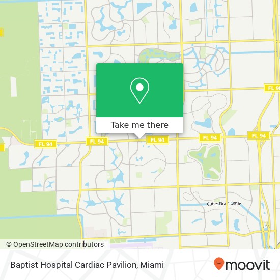 Mapa de Baptist Hospital Cardiac Pavilion