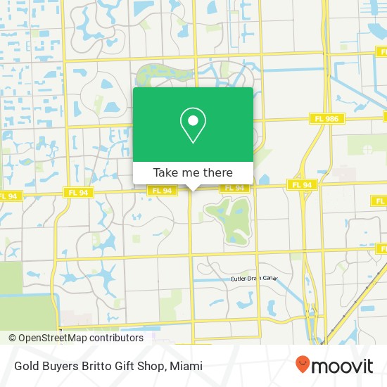 Mapa de Gold Buyers Britto Gift Shop