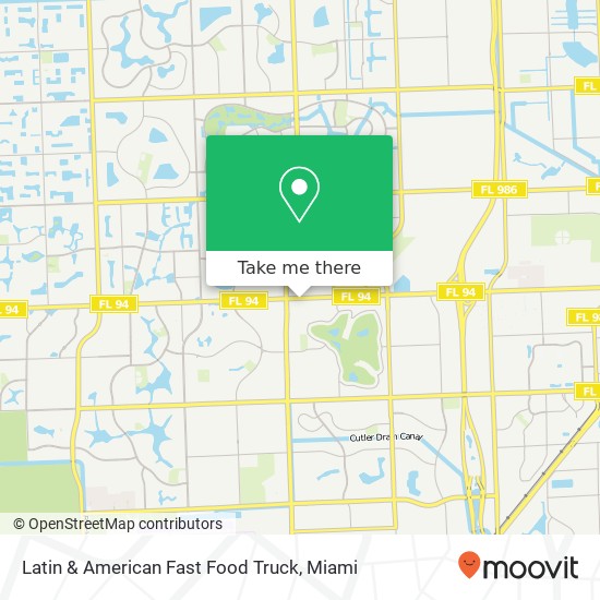 Latin & American Fast Food Truck map