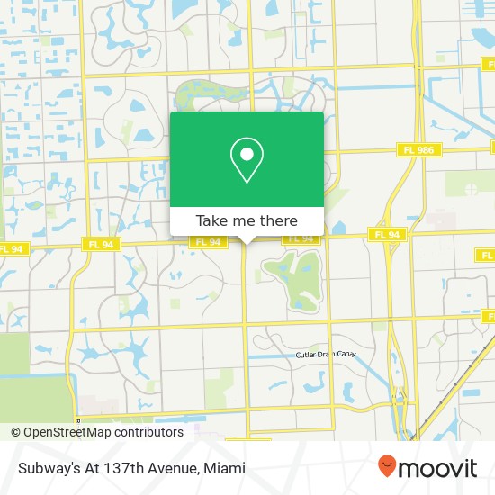 Subway's At 137th Avenue map