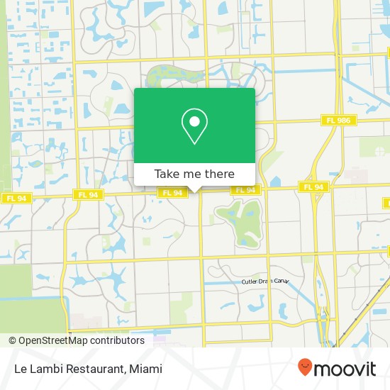 Mapa de Le Lambi Restaurant