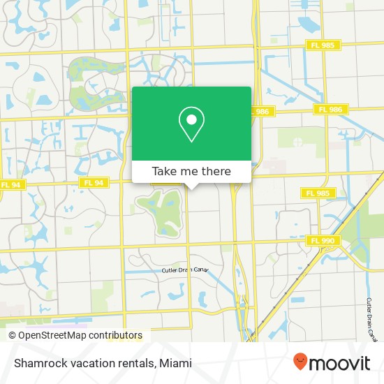 Shamrock vacation rentals map