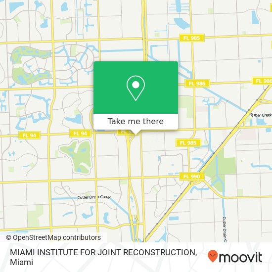 Mapa de MIAMI INSTITUTE FOR JOINT RECONSTRUCTION