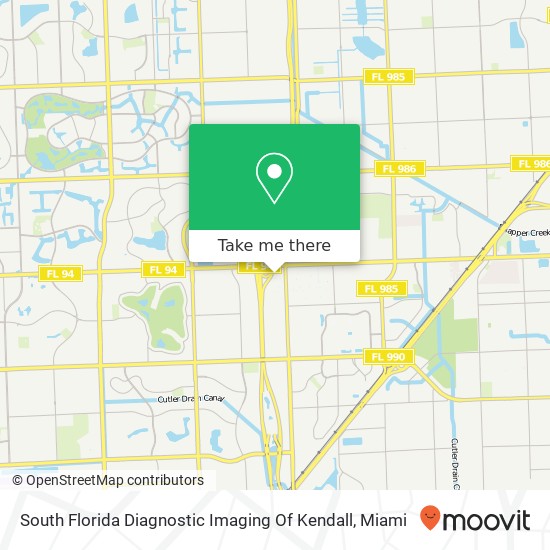 South Florida Diagnostic Imaging Of Kendall map