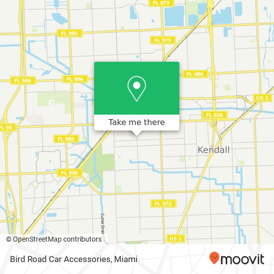 Bird Road Car Accessories map