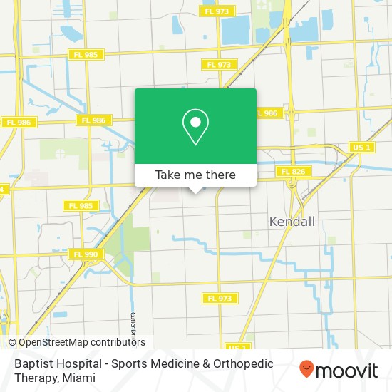 Baptist Hospital - Sports Medicine & Orthopedic Therapy map