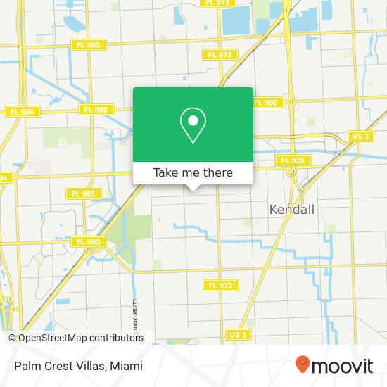 Mapa de Palm Crest Villas