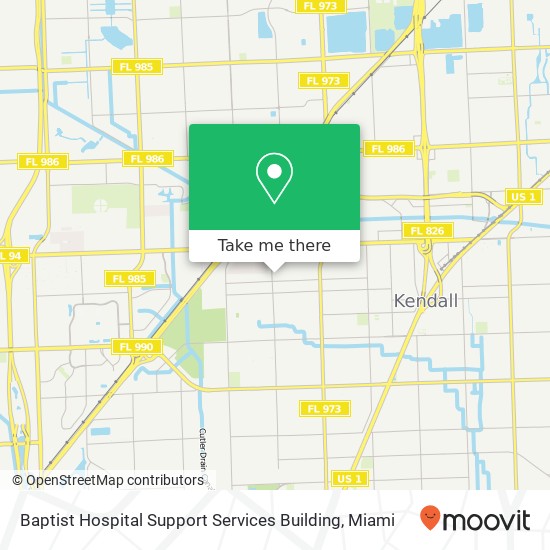 Mapa de Baptist Hospital Support Services Building