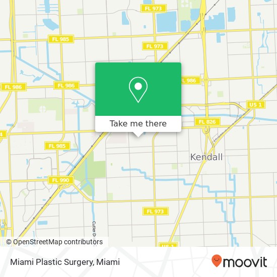 Miami Plastic Surgery map