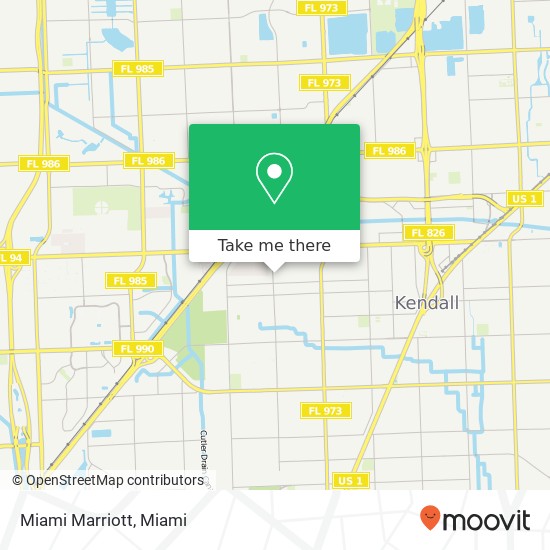 Miami Marriott map