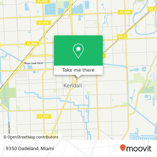 Mapa de 9350 Dadeland