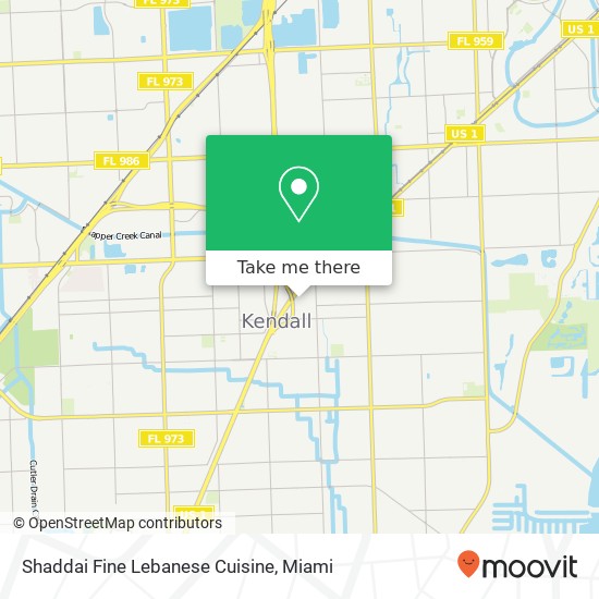 Shaddai Fine Lebanese Cuisine map