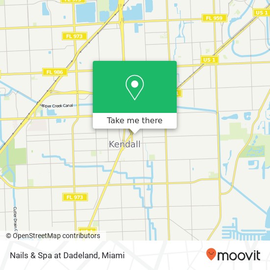 Mapa de Nails & Spa at Dadeland