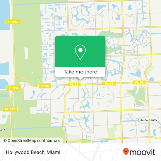 Mapa de Hollywood Beach
