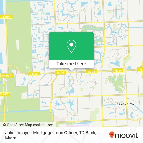 Mapa de Julio Lacayo - Mortgage Loan Officer, TD Bank