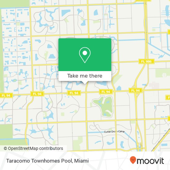 Mapa de Taracomo Townhomes Pool
