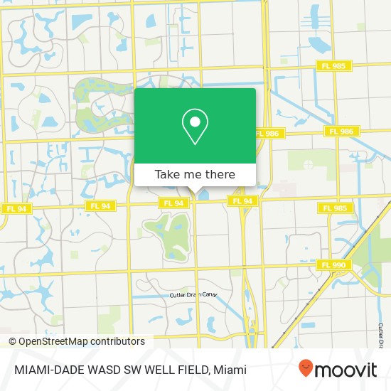 Mapa de MIAMI-DADE WASD SW WELL FIELD