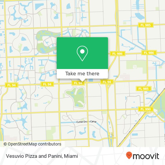 Mapa de Vesuvio Pizza and Panini