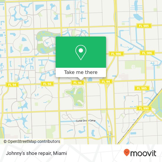 Johnny's shoe repair map