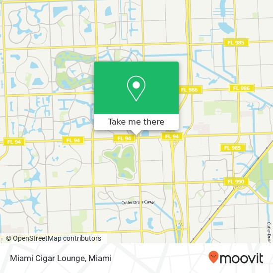 Miami Cigar Lounge map