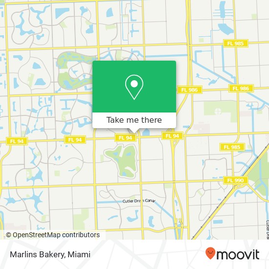 Marlins Bakery map