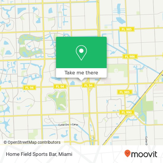 Home Field Sports Bar map