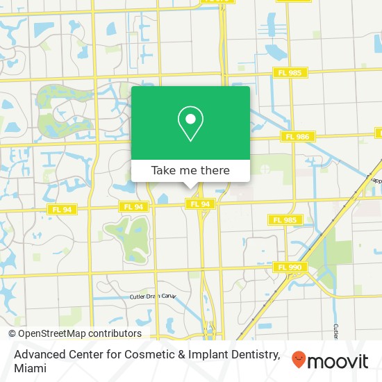 Mapa de Advanced Center for Cosmetic & Implant Dentistry