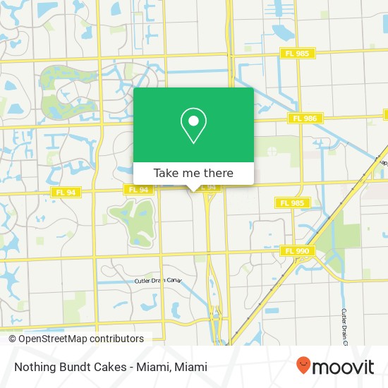 Mapa de Nothing Bundt Cakes - Miami