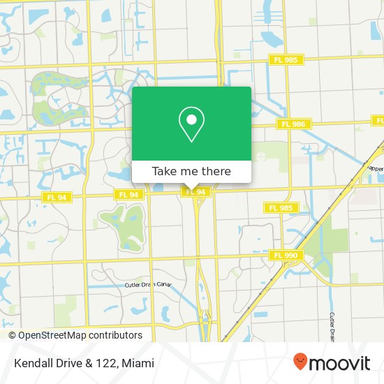 Mapa de Kendall Drive & 122