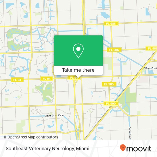 Southeast Veterinary Neurology map