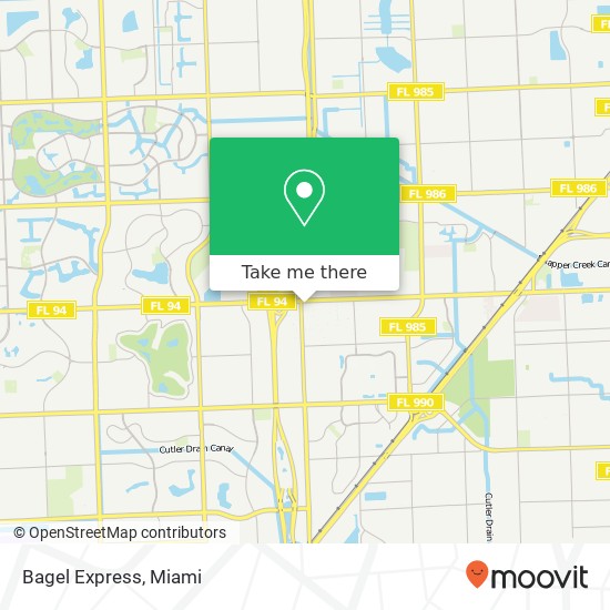 Bagel Express map