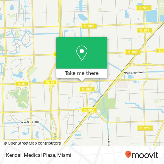 Kendall Medical Plaza map