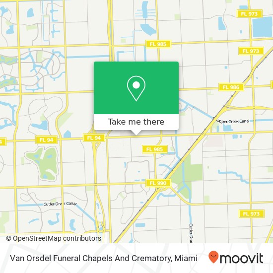Van Orsdel Funeral Chapels And Crematory map