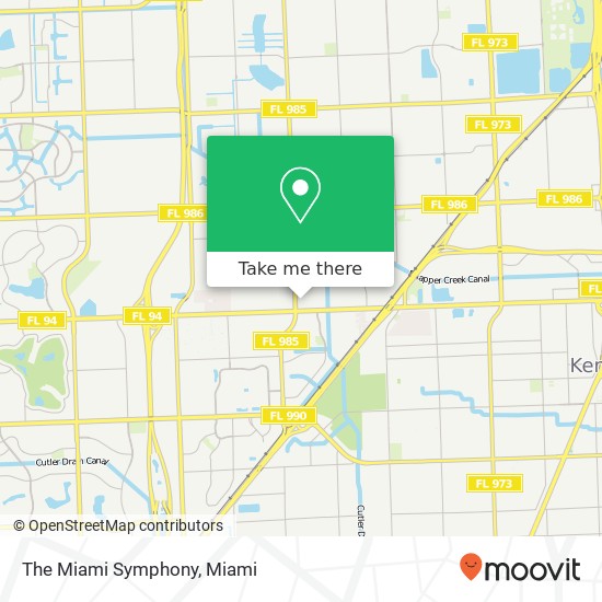 The Miami Symphony map