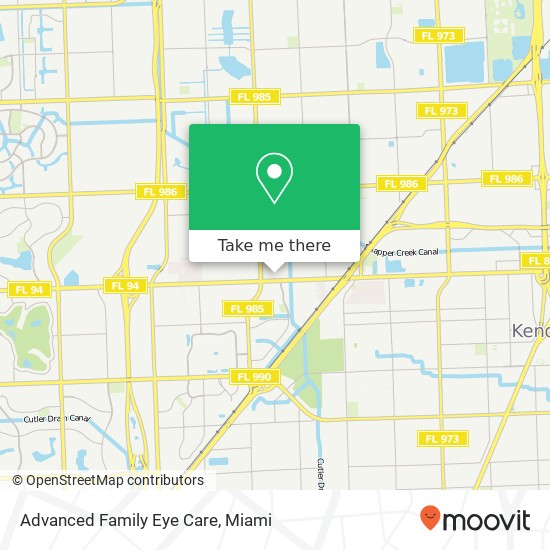 Advanced Family Eye Care map