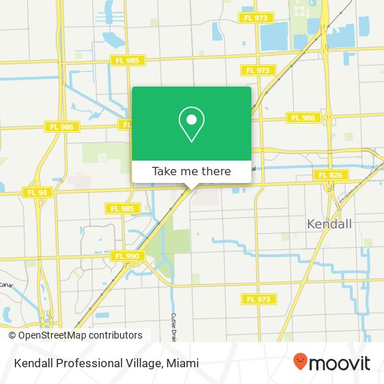 Mapa de Kendall Professional Village