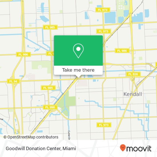 Mapa de Goodwill Donation  Center